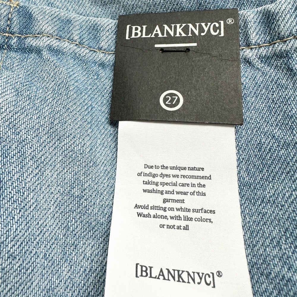 Blank NYC Read My Lips CUffed Hem Shortalls NWT Size 27 - Picture 8 of 11